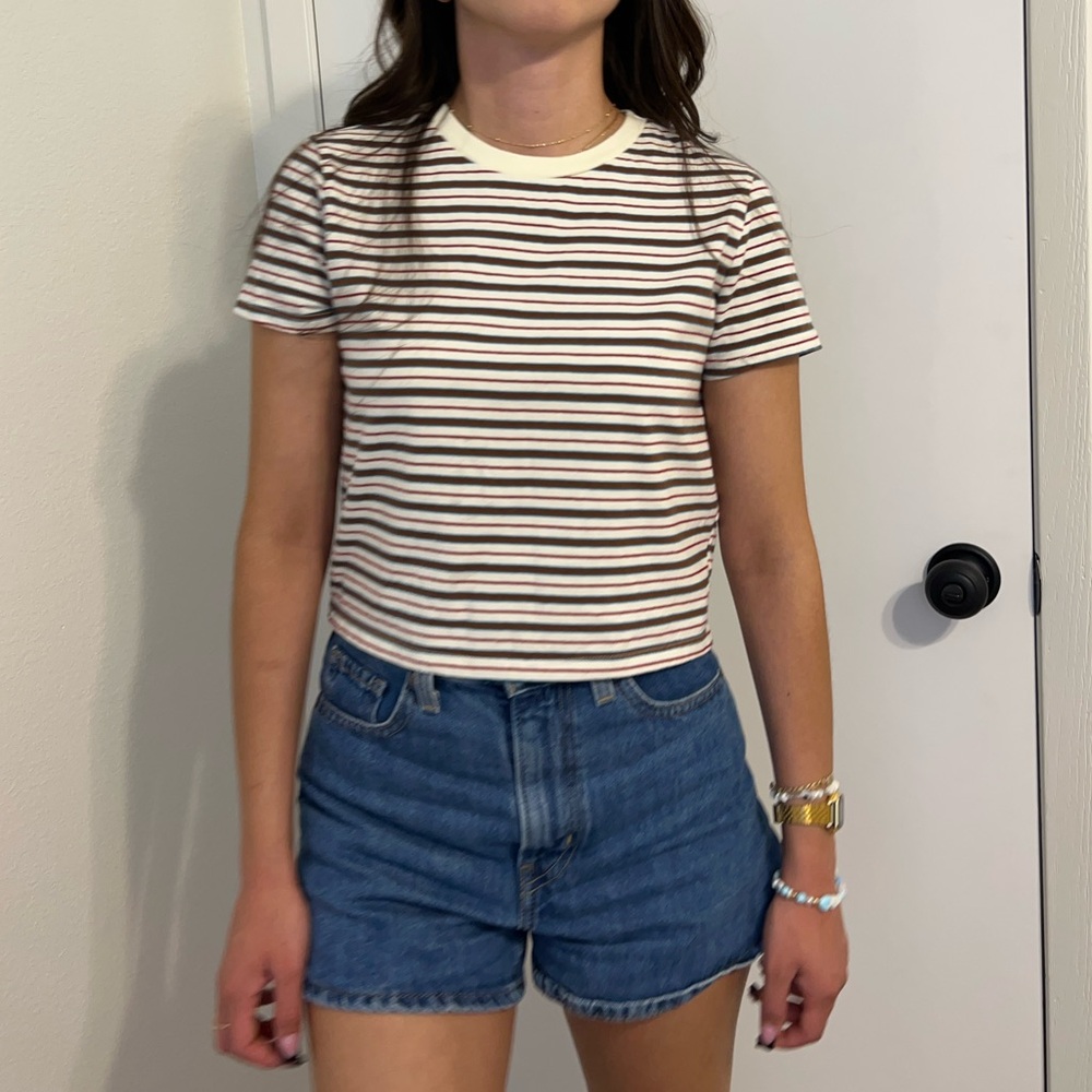 Charlotte Russe Striped Baby Tee